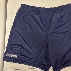 Vintage UConn Huskies Nike Athletic Shorts XL Navy Blue Baggy Y2K